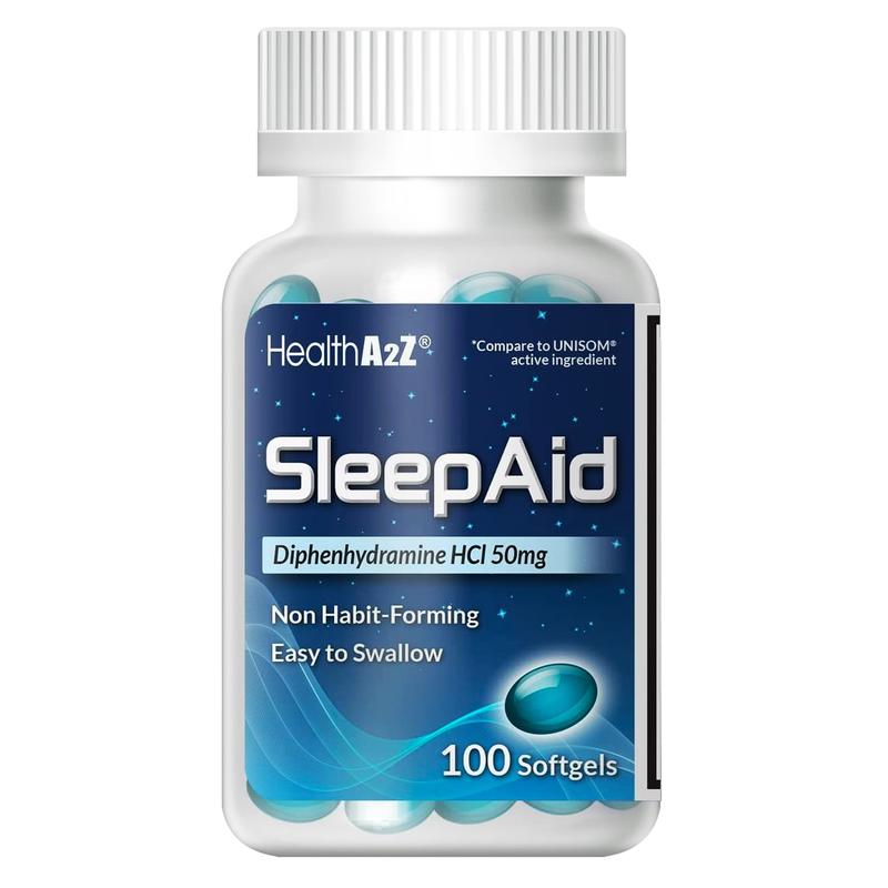 Cápsulas de Difenidramina 50mg (100 unidades) - Sleep Aid